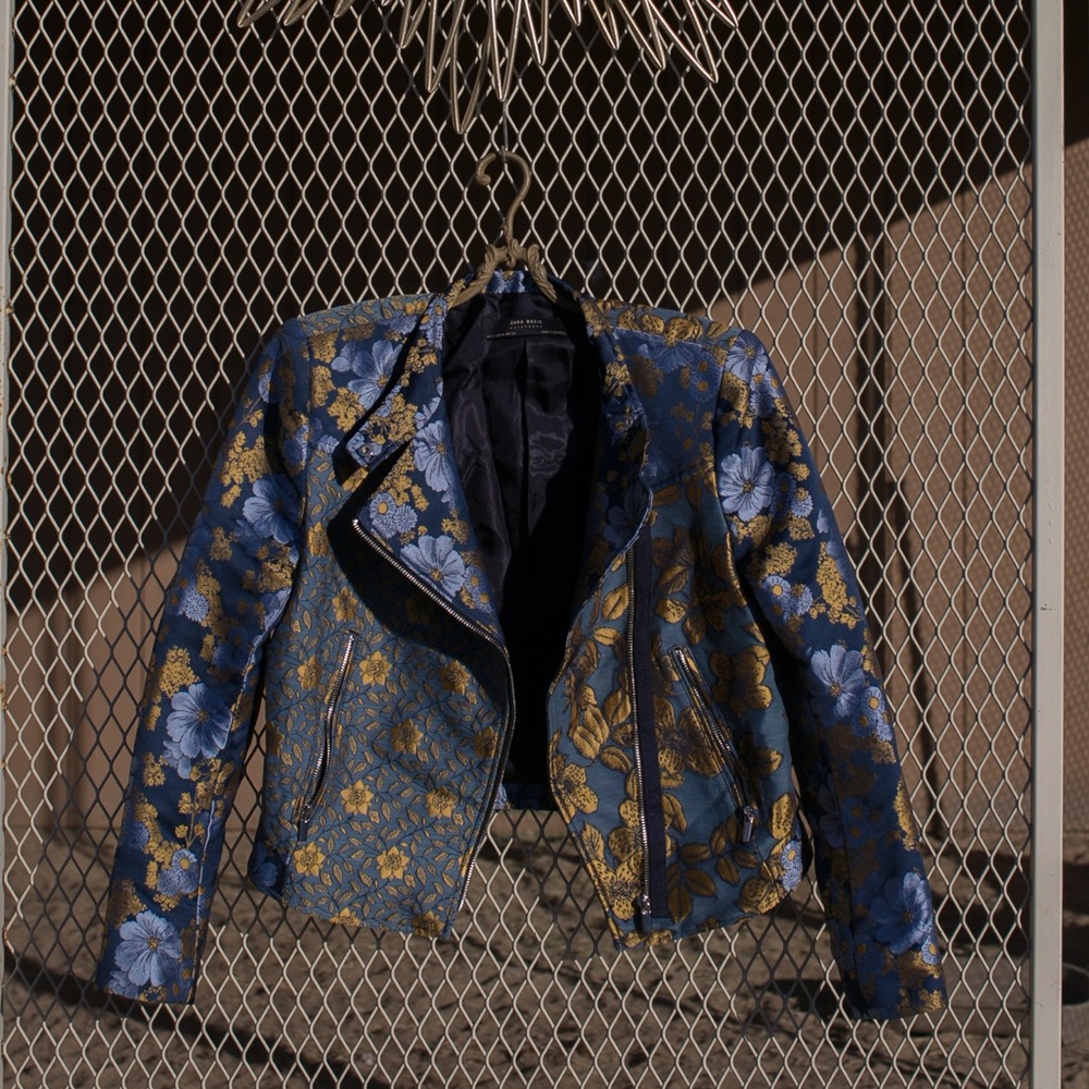 Zara flower blazer